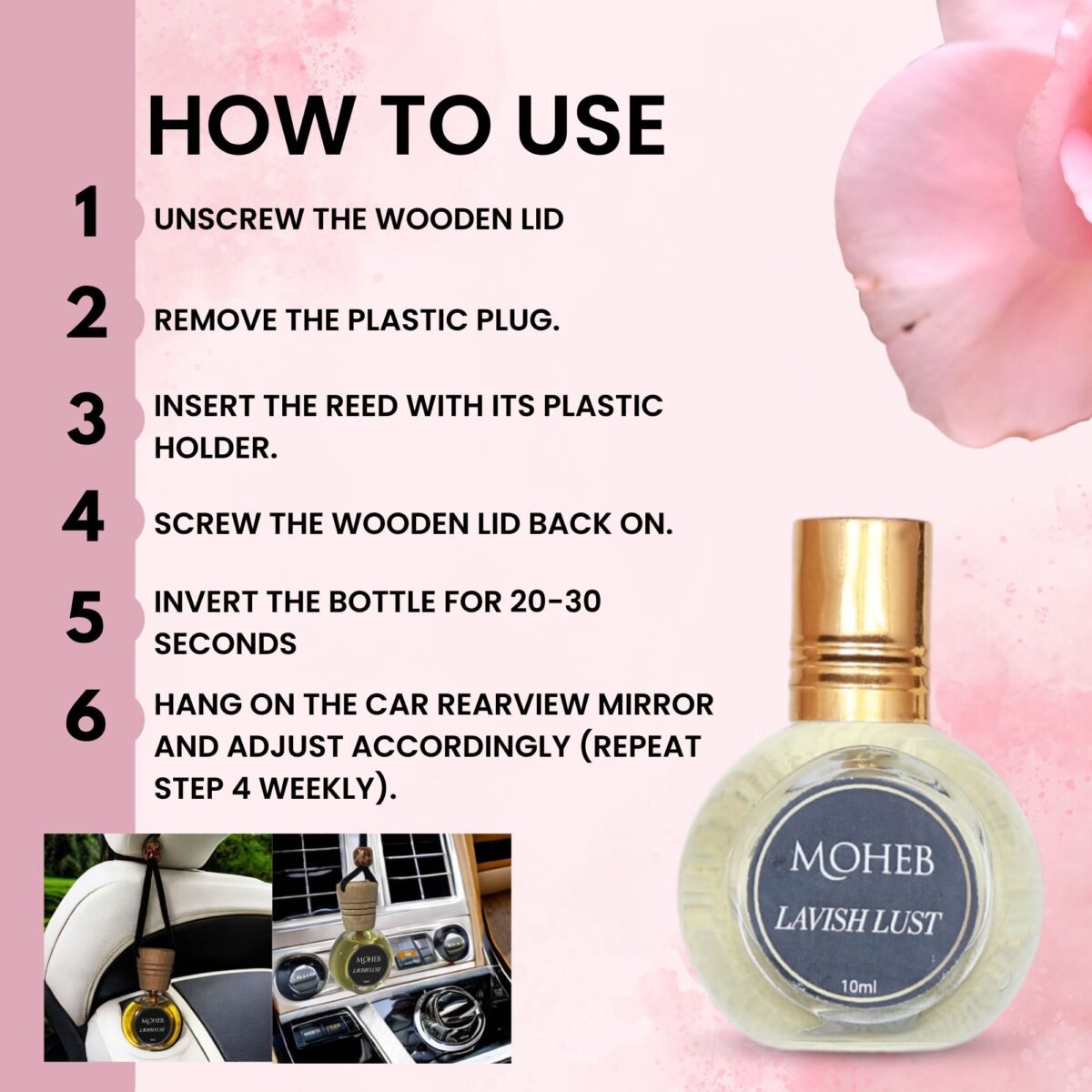 lavish lust car freshener, car freshener, moheb car freshener